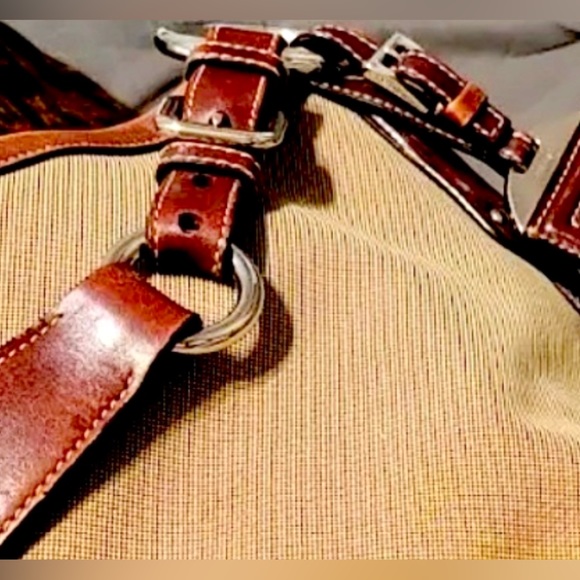 Prada Large Logo Jacquard Canvas Tote Hand Bag Brown Authentic. EUC! - Picture 3 of 7